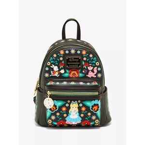 Loungefly Disney Alice in Wonderland Characters Floral Mini Backpack NWT